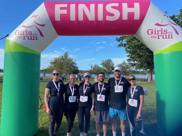 The Cottrell Title & Escrow team at the Girls on the Run 5K Event in Collier County